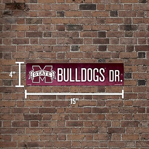 Vista 206 de Rico Industries Letrero de plástico de la NCAA de plástico de 4 x 16 pulgadas Alternativo