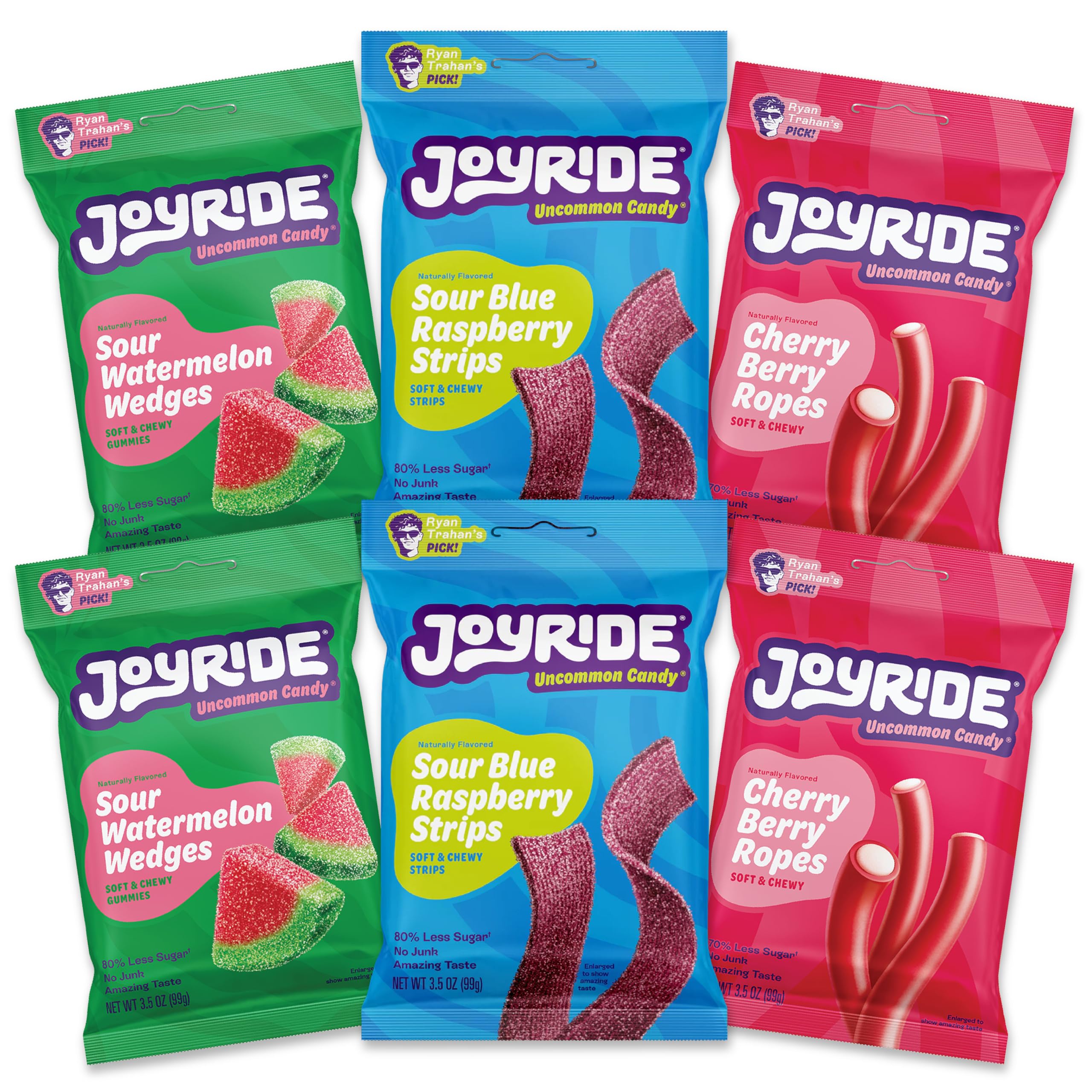 Amazon.com : JOYRIDE Fan Favorite Variety Pack - Healthy Candy, 6