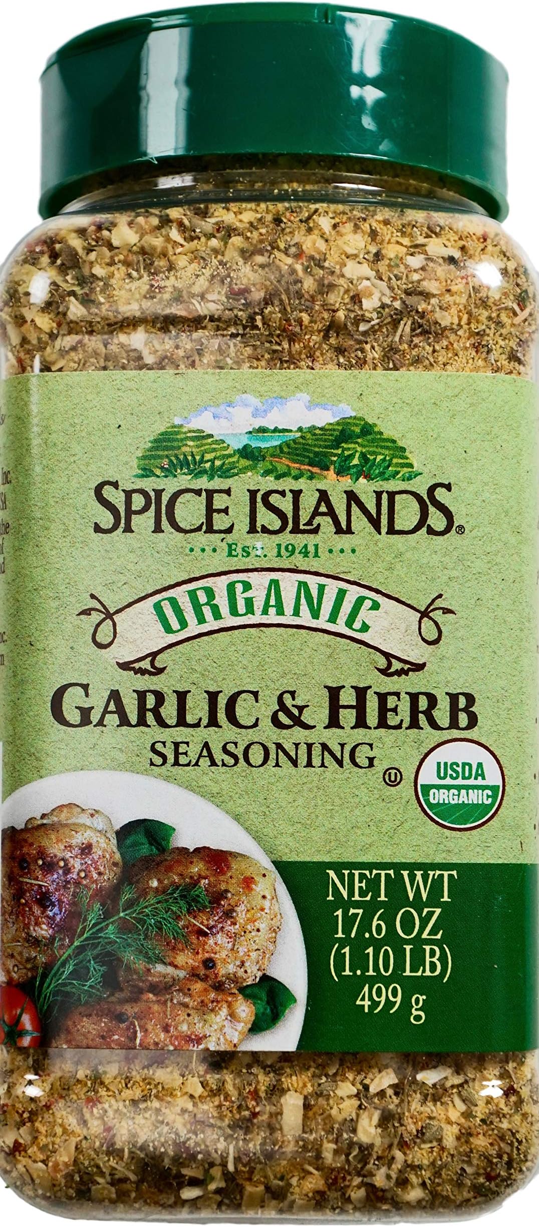 Spice Islands Organic Garlic & Herb Seasoning, 17.6 Ounce