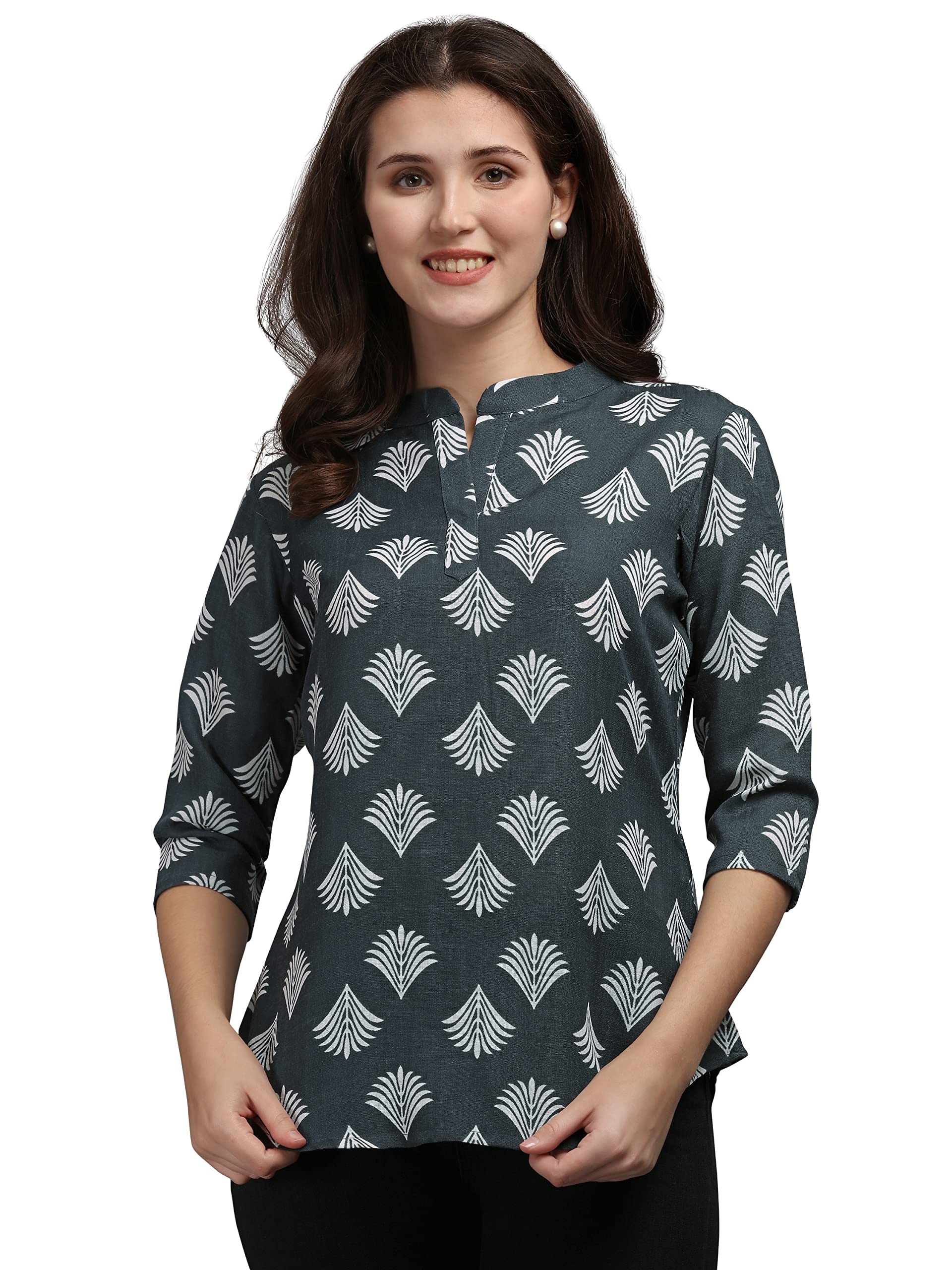 Womens and Girl's Printed Pure Cotton Top