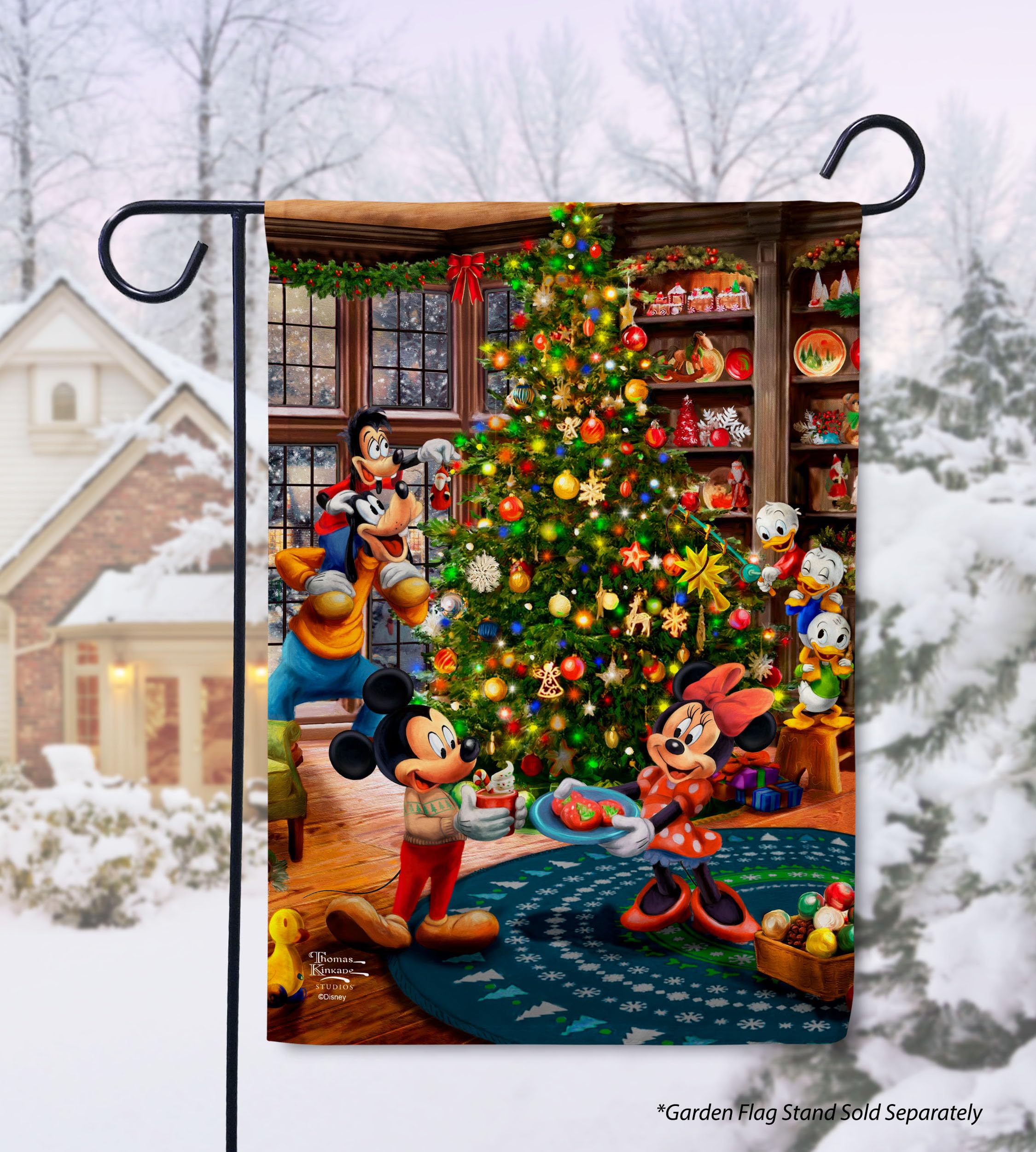 Amazon.com : Flagology, Thomas Kinkade Disney Mickey Mouse and