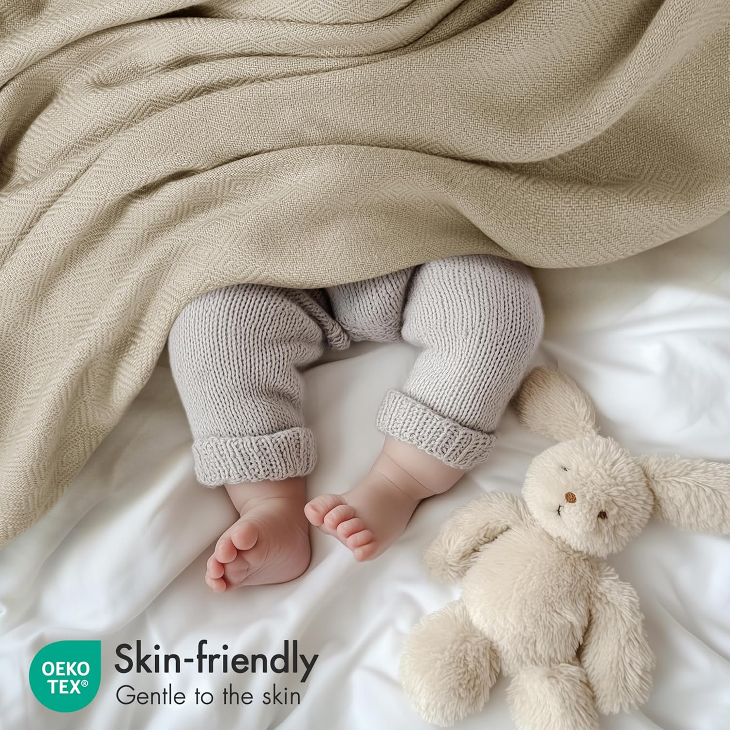 madison park queen size blanket, 70% rayon bamboo-based, 30% cotton, breathable for hot sleepers menopause, ultra soft and snag-resistant, summer blanket for bed or couch, queen 90"x90" khaki full/queen khaki