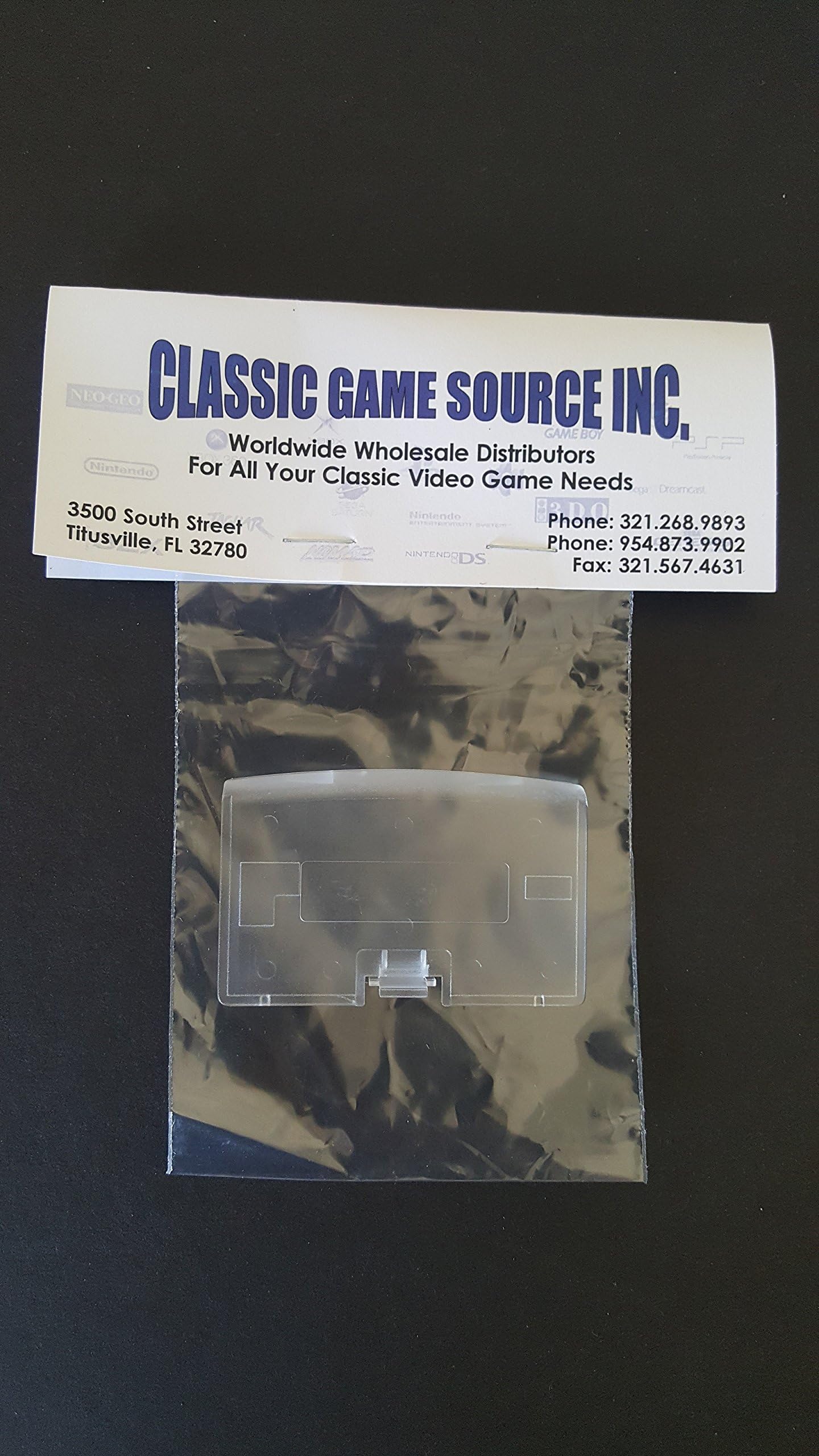 CLEAR Game Boy Advance Replacement Battery Cover