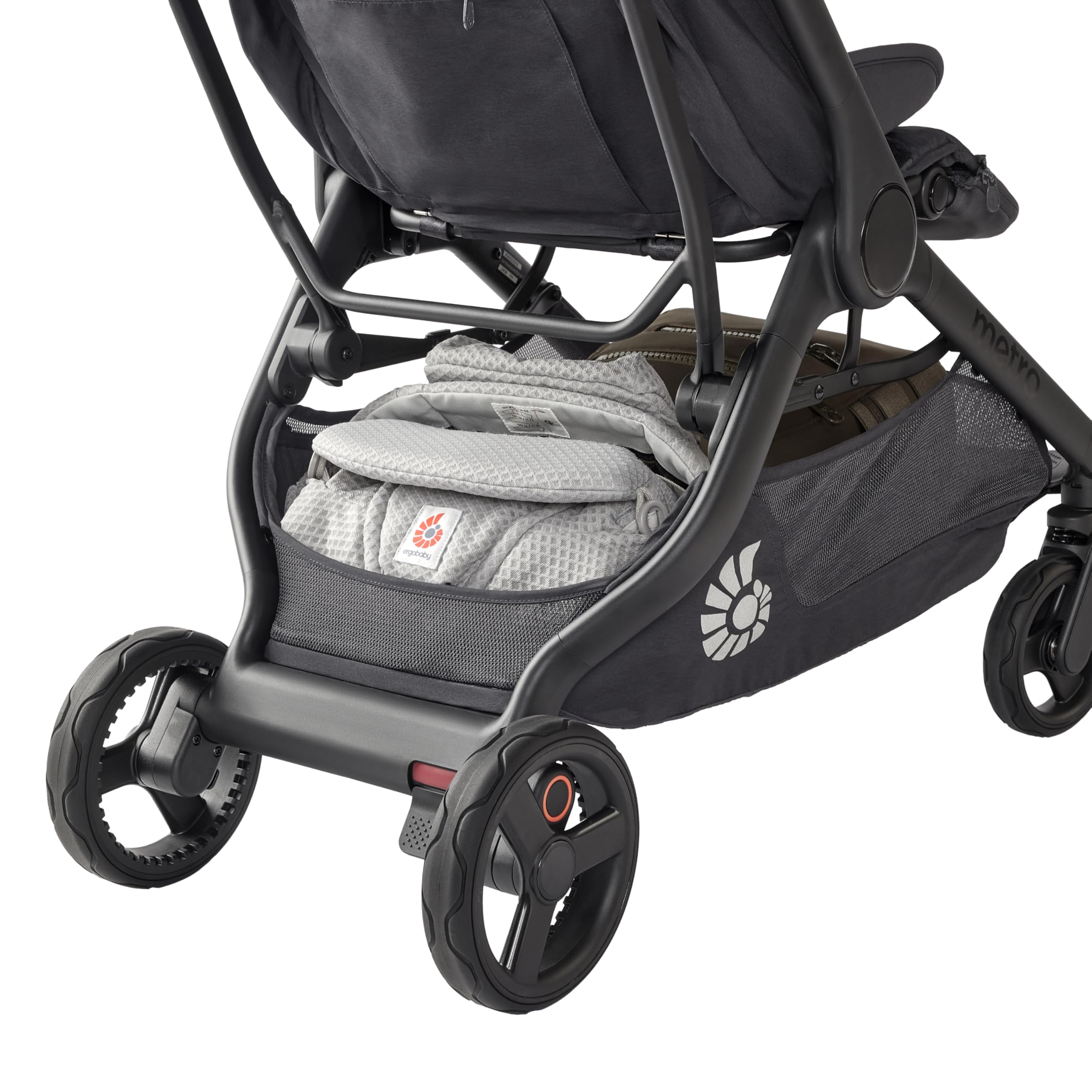 Silla de paseo Ergobaby Metro 3 con función reclinable, apta desde el nacimiento hasta los 22 kg (0-4 años), Plegable, compatible con silla de coche, con asiento ergonómico, Graphite Grey