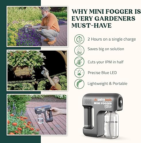 Miniatura 4 de Petra Tools Mini Fogger Pro - Mister de planta de batería (incluye la segunda botella gratis)