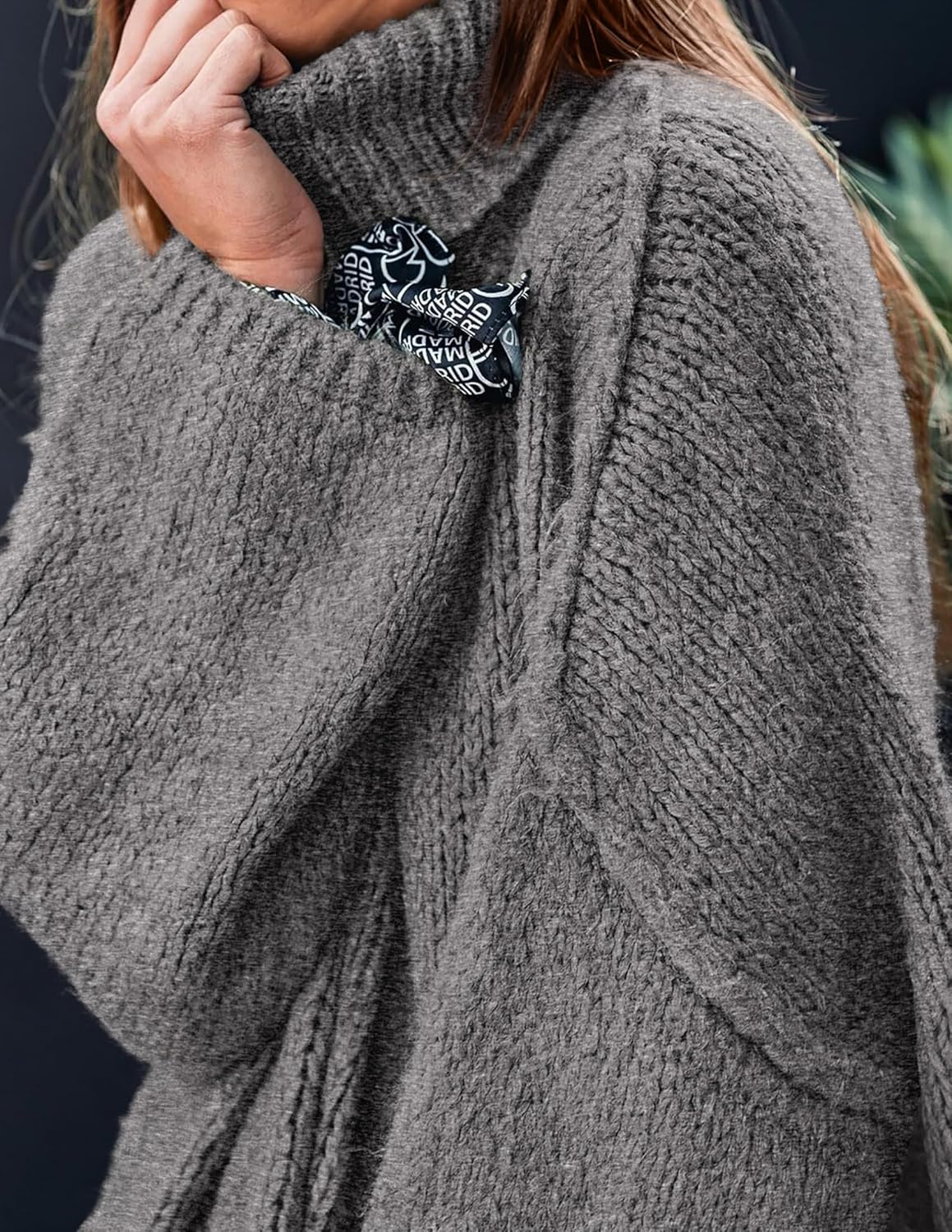 PRETTYGARDEN Women's 2026 Fall Turtleneck Oversized Sweaters Long Sleeve Chunky Knit Pullover Tops Winter Fashion Clothes - Image 5