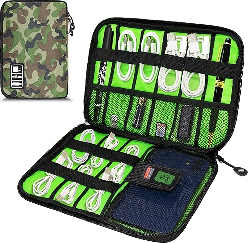 Miniatura 20 de Organizador Electrónico, Funda Organizadora de Cables de Viaje, Bolsas Organizadoras de Cables Portátiles, Estuche de Almacenamiento de Accesorios