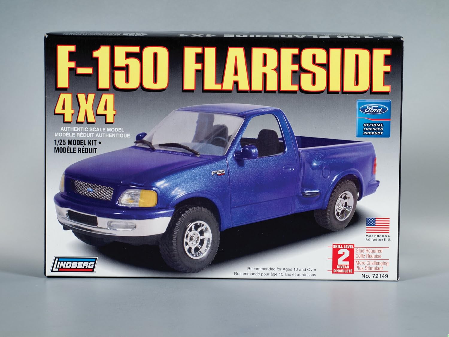 #72149 Lindberg compatible replica F-150 Flareside 4X 4 1/25 Scale Plastic Model Kit,Needs Assembly