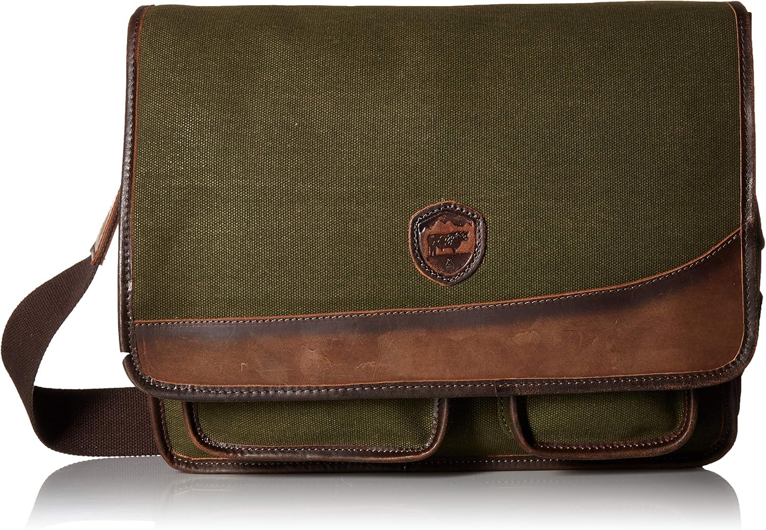 STS Ranchwear The Foreman Messenger Military Green Canvas One Size