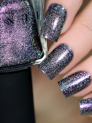 Miniatura 1827 de ILNP Madison Ave Esmalte de uñas holográfico metálico rosa antiguo