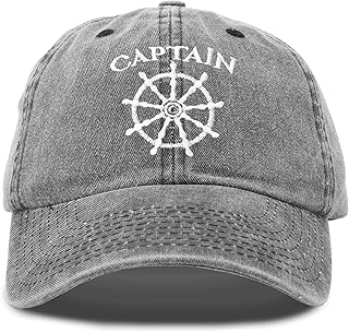 DALIX Captain Hat Sailing Baseball Cap Navy Gift Boating Men Women Vintage