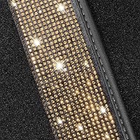 Vista 5 de NBTEPEM Juego completo de tapetes dorados brillantes para automóvil, ajuste universal para la mayoría de automóviles, SUV, camiones, 4 piezas