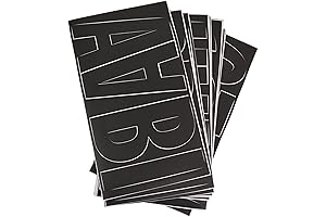 Westcott Jumbo Wall Letters in Franklin Gothic - 6" Black Vinyl: Remodel Your Wordly Spaces