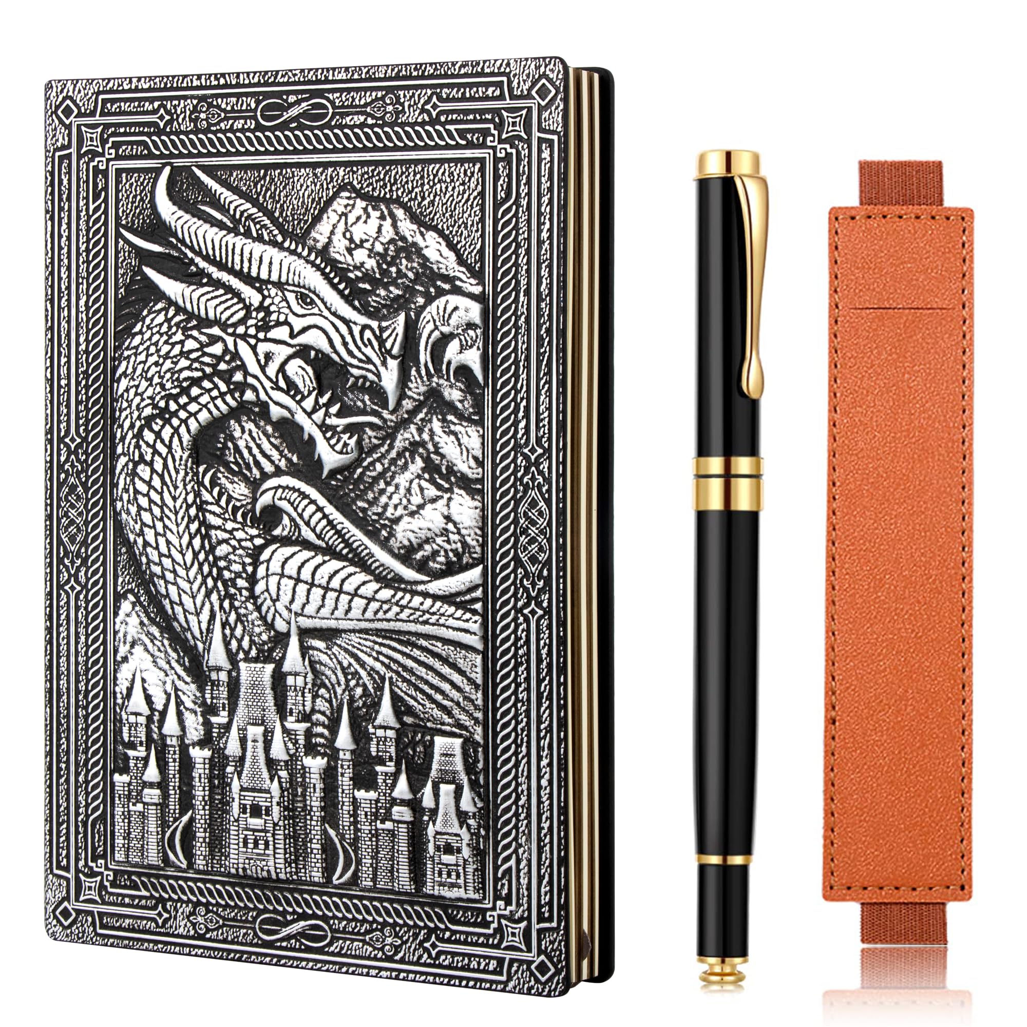 Journal en cuir synthétique DND avec stylo pour ne plus perdre vos notes - 8