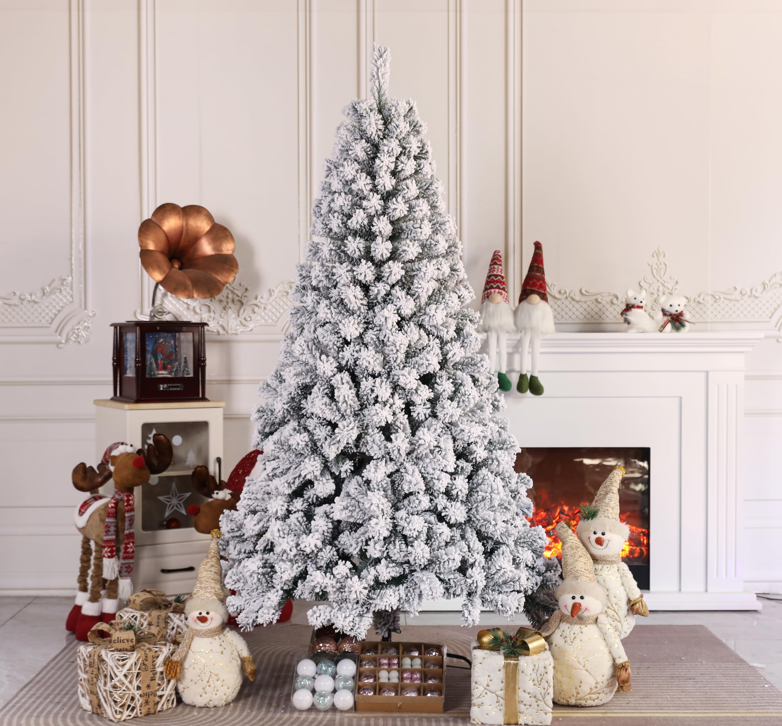 XINZI Albero di Natale artificiale con illuminazione 240cm