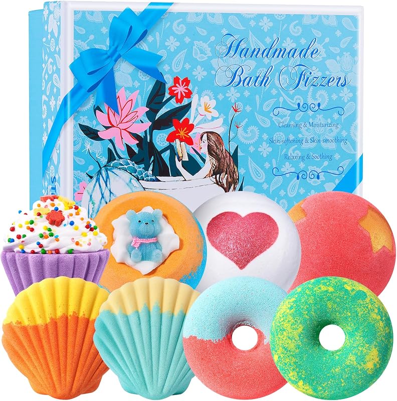 Bombas de banho STNTUS INNOVATIONS, conjunto com 7 unidades, fragrâncias e formatos variados