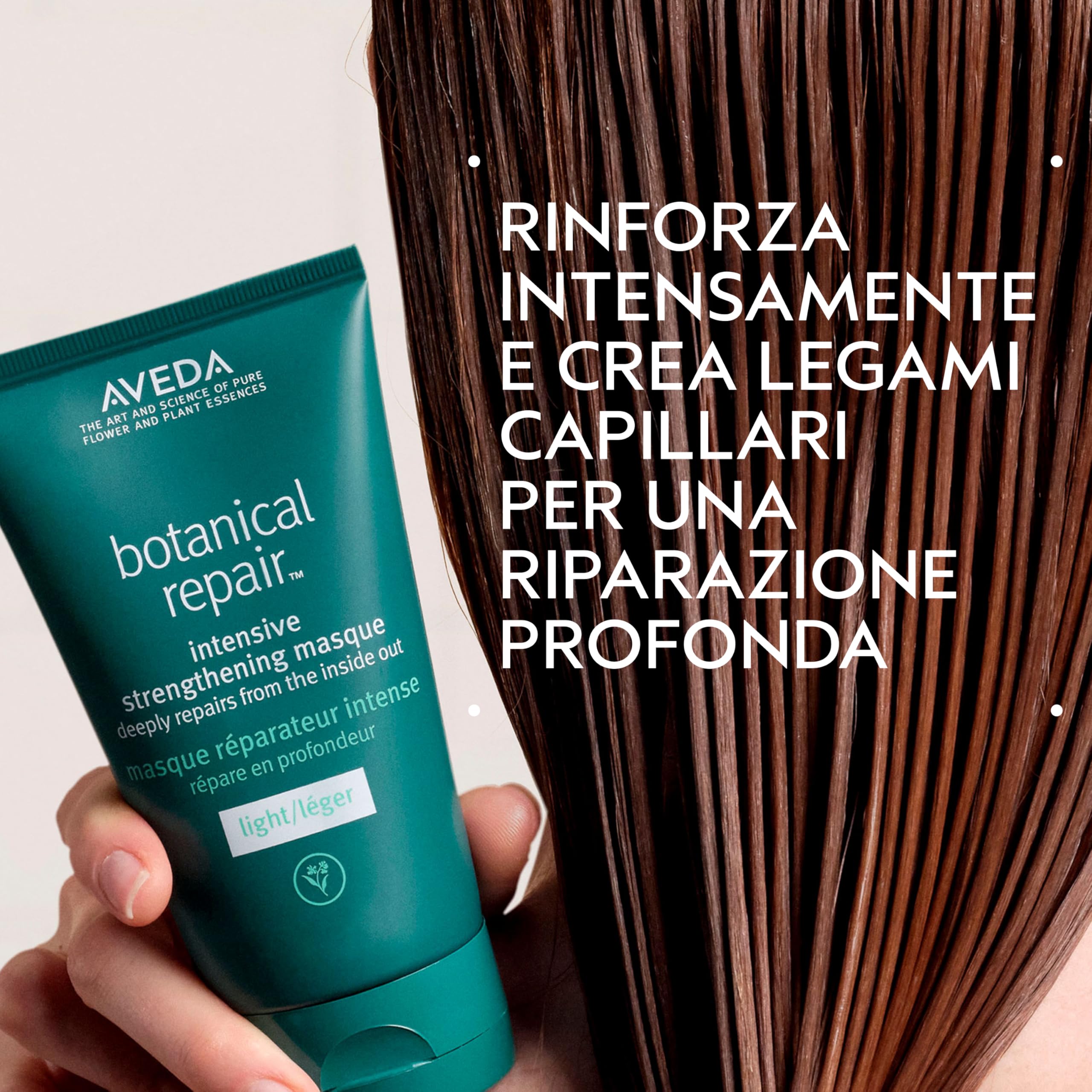 Aveda Botanical Repair Maschera ristrutturante: Light | Ripara i legami per capelli più forti - Trattamento profondo - Ammorbidisce e districa i capelli sottili e medi