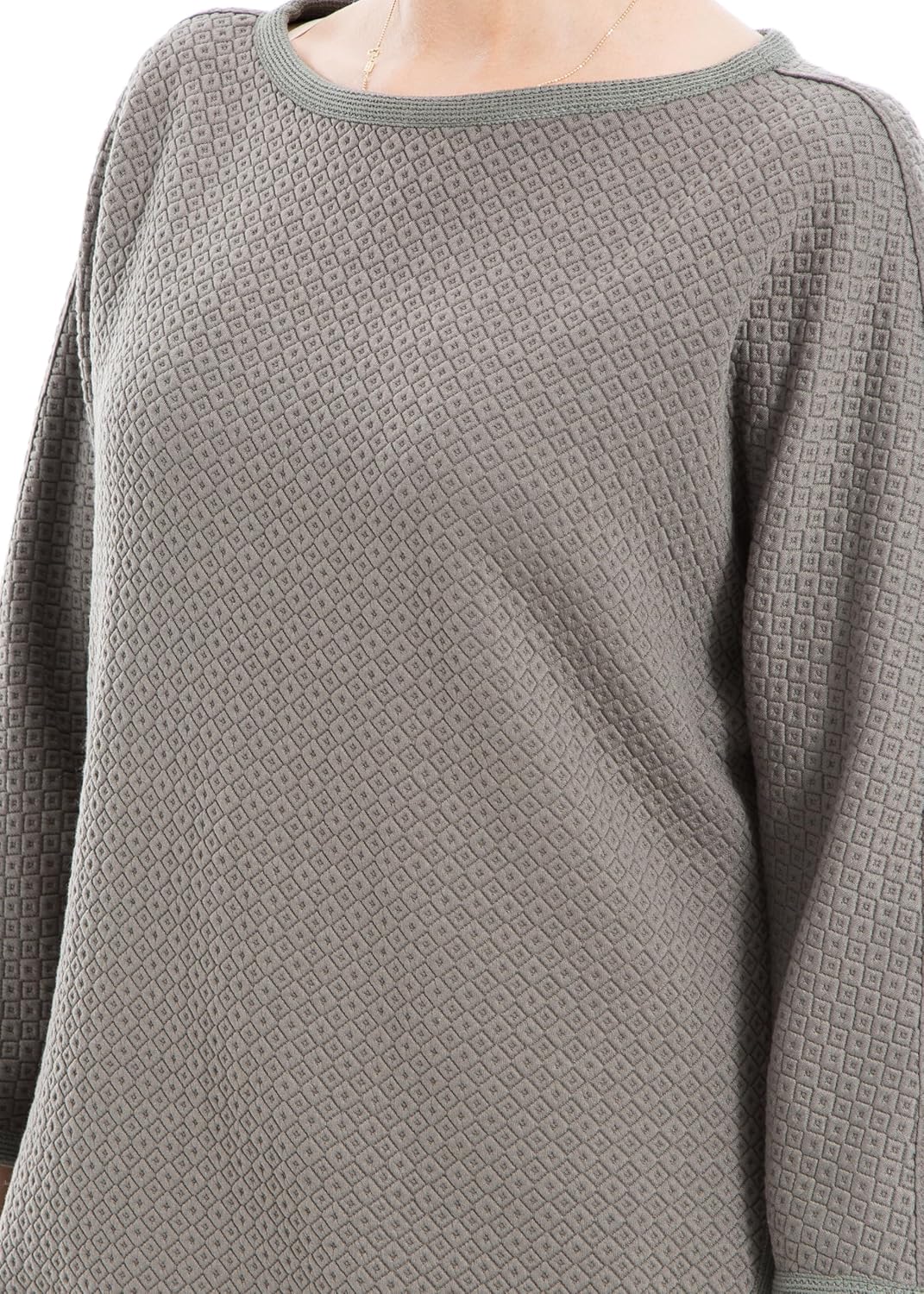 Max Studio Womens Max Studio Women's Long Sleeve Waffle Shirttale Top - Image 2