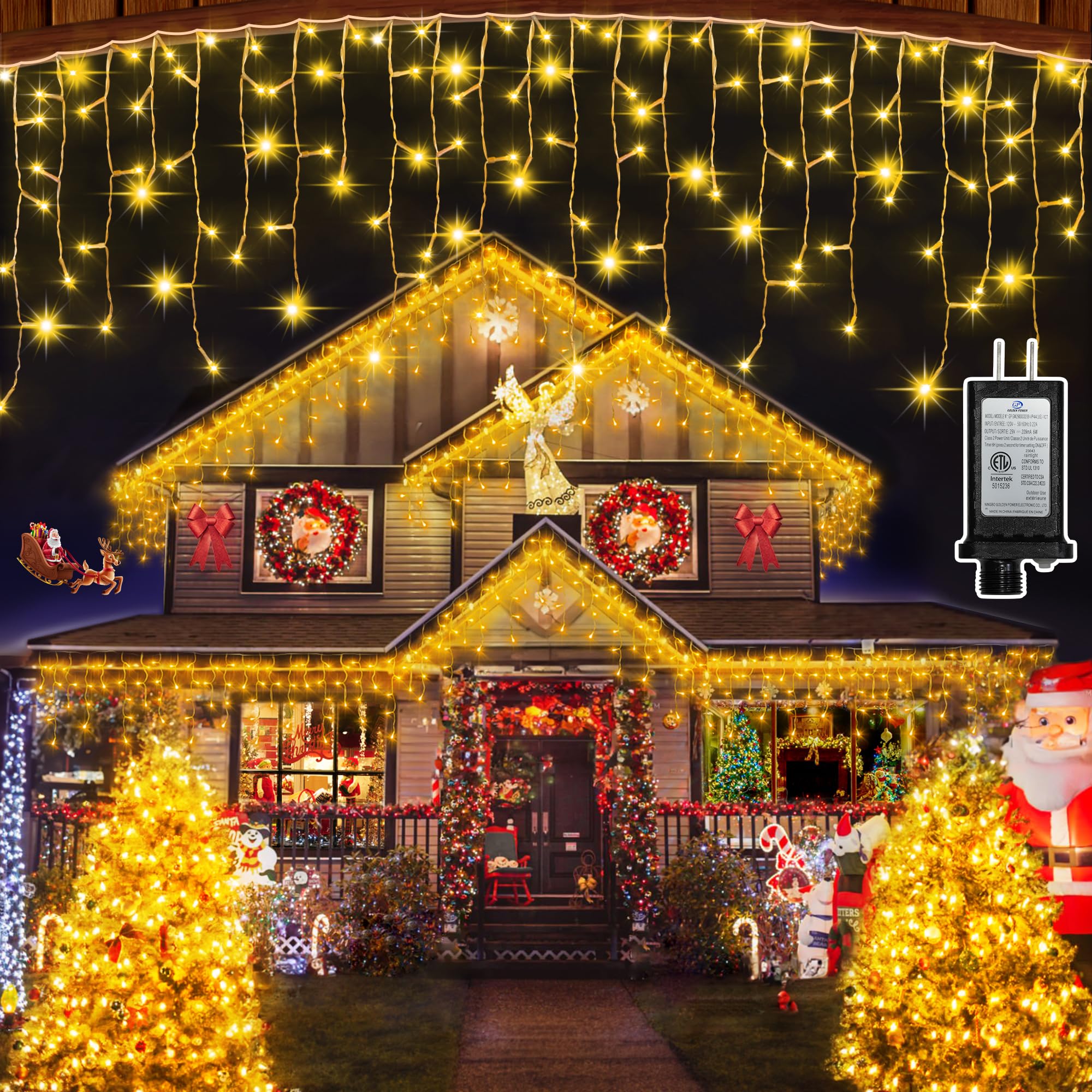 612 LED 60FT Christmas Lights