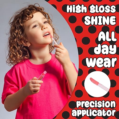 Miniatura 4 de Miraculous Zag Heroez Lipgloss Collection - Juego de 7 brillos labiales con emocionantes sabores de frutas y aplicador de precisión tubos de brillo