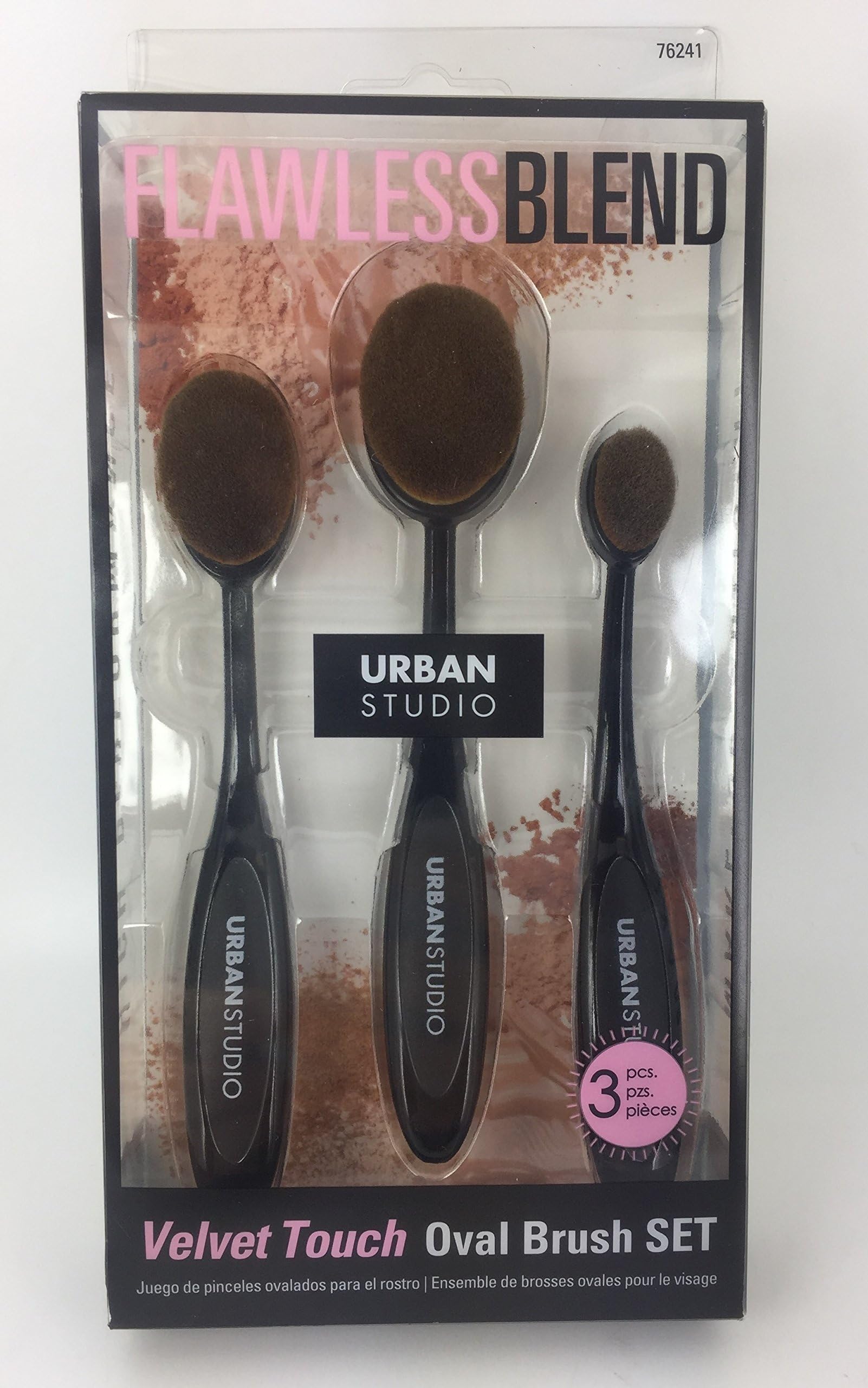 Flawless Blend- URBAN STUDIO- Velvet Touch Oval Brush SET #76241