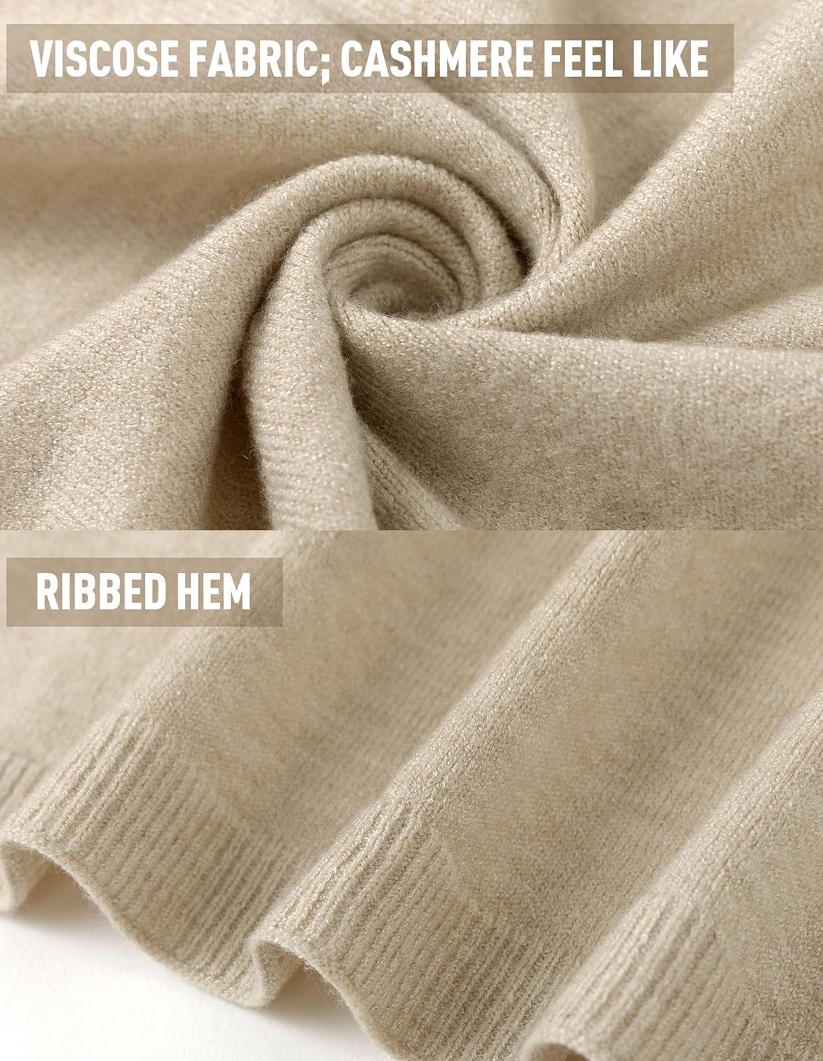 PULI Women's Versatile Knitted Shawls Scarf Poncho Sweater with Buttons Lightweight Spring Summer Fall Wraps - Image 4