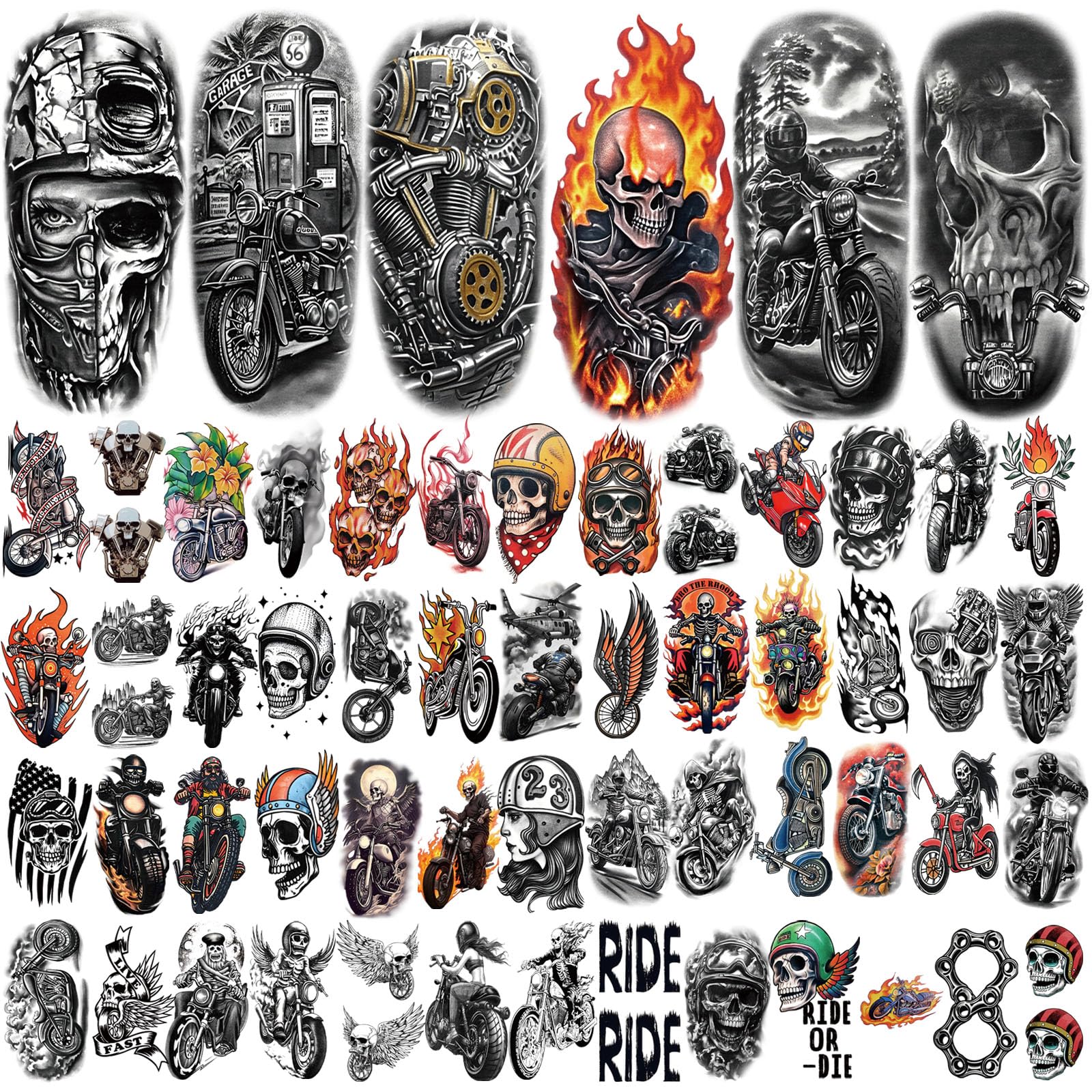 77 Sheets Temporary Tattoos - Image 2