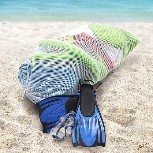 Miniatura 7 de Champion Sports Bolsa de malla para equipos bolsa de nailon resistente con cordón con cerradura y etiqueta de identificación, bolsa de