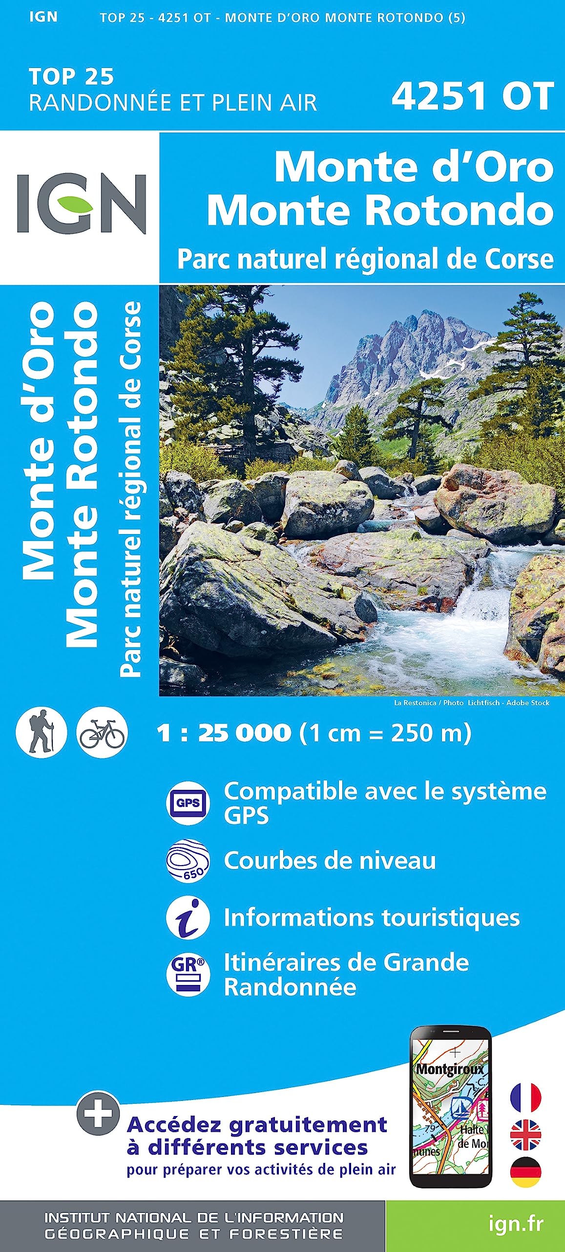 Monte d'Oro / Monte Rotondo / PNR de Corse: 4251OT (TOP 25)