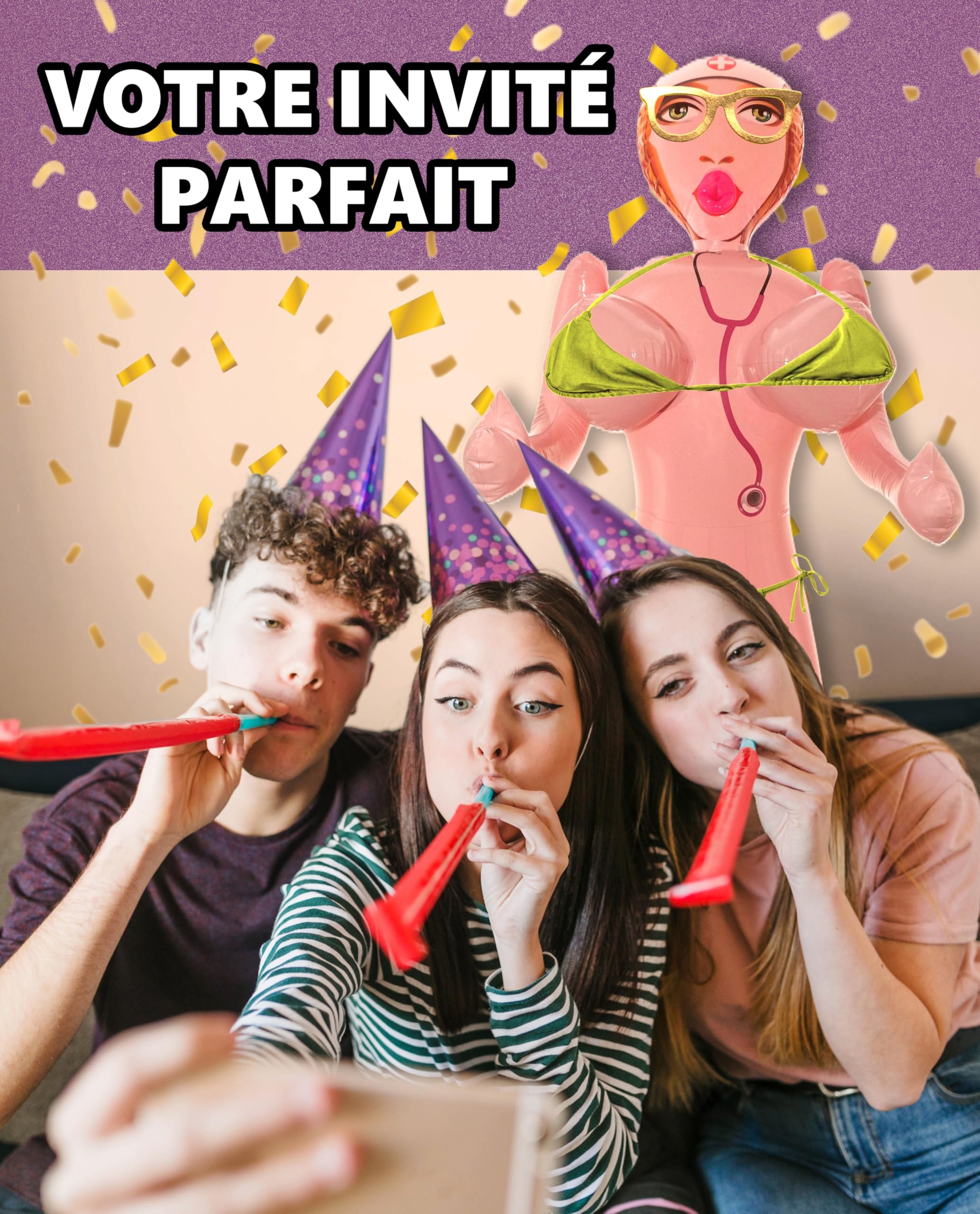 Poupée Gonflable D'Halloween - Taille 150 X 40 Cm | En PVC Réaliste, Pour Décorations Effrayantes, Fêtes Déguisées - 5