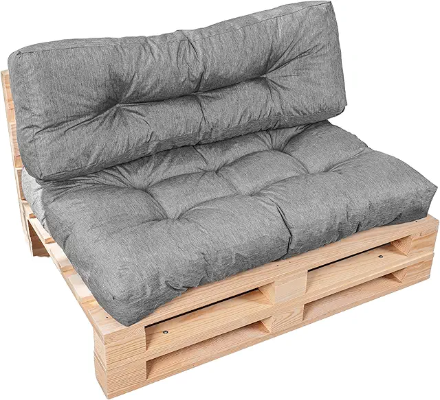 Coussin Canapé Extérieur Confortable Anti-UV & Déperlant - Lot Gris