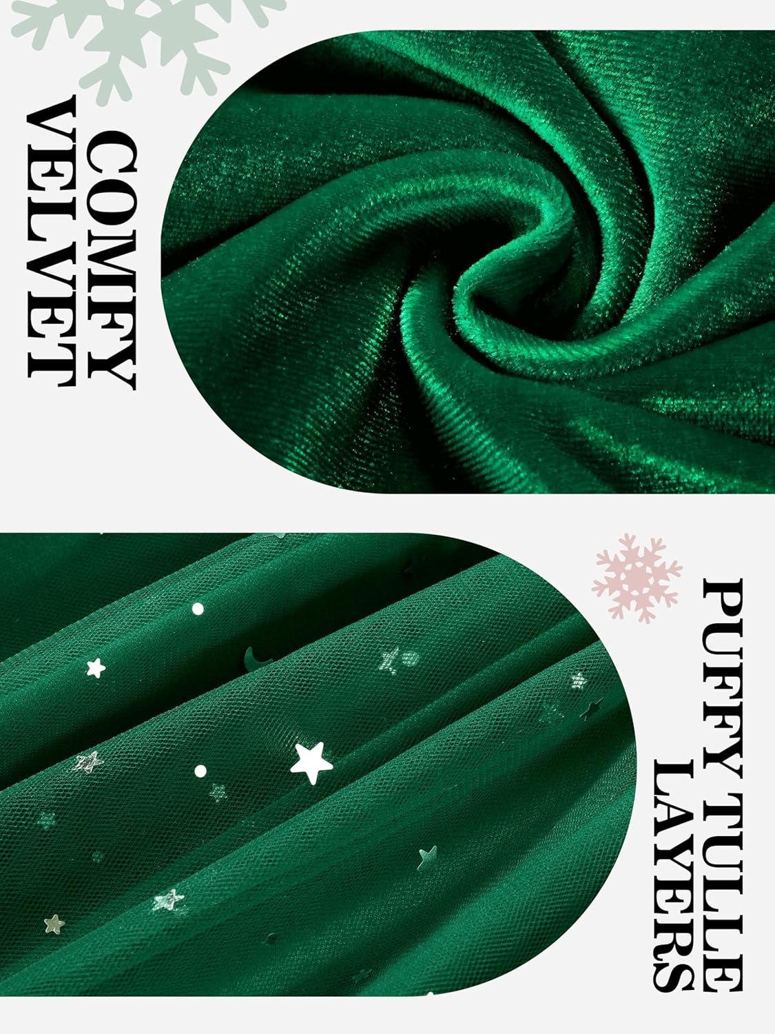 Cubear Toddler Girls Velvet Tutu Dress Fall Winter Long Sleeve Ruffle Dress for Holiday Party Causal 3-7Y - Image 5