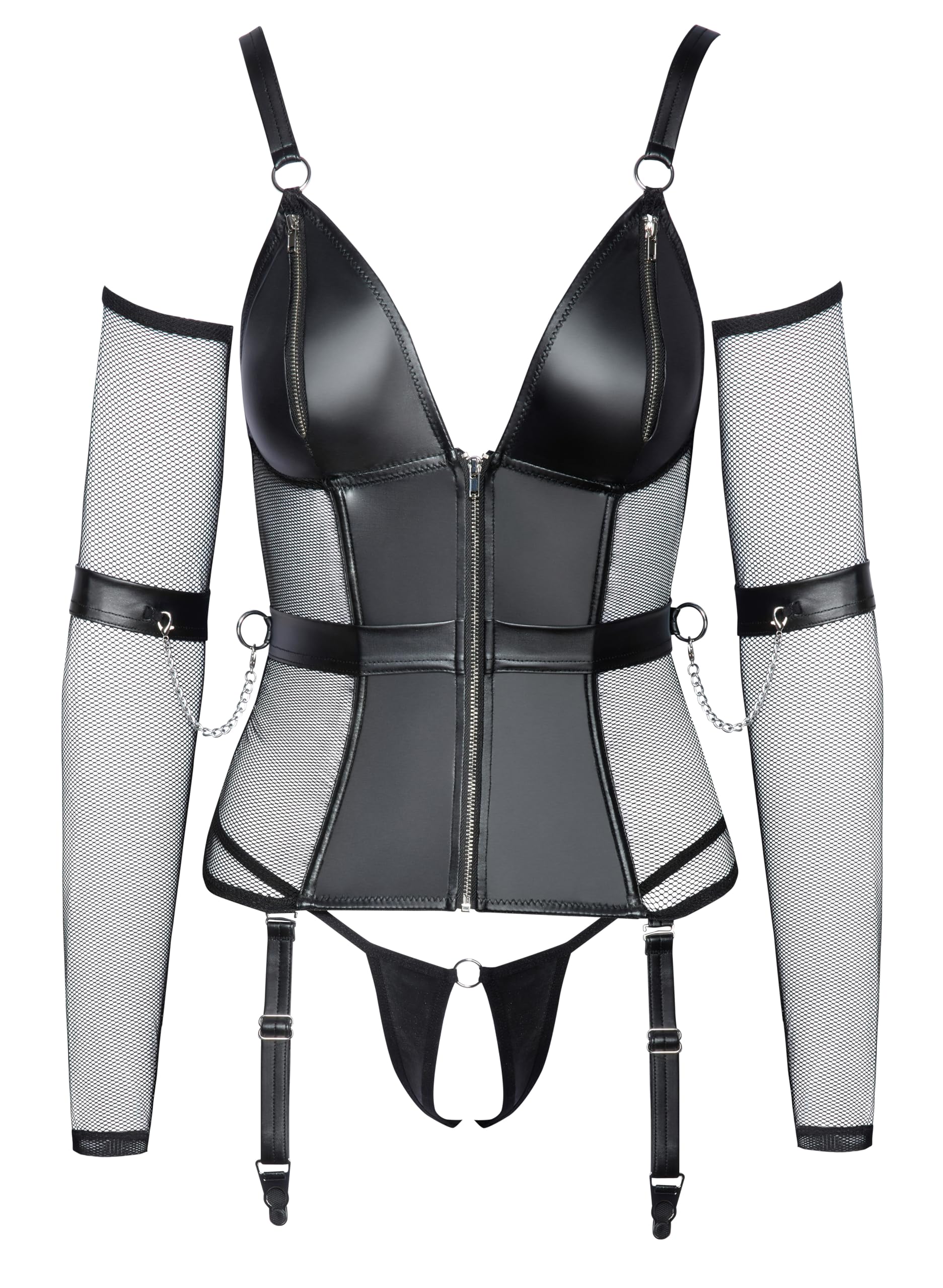 Cottelli Bondage Bondage Basque Set Black S