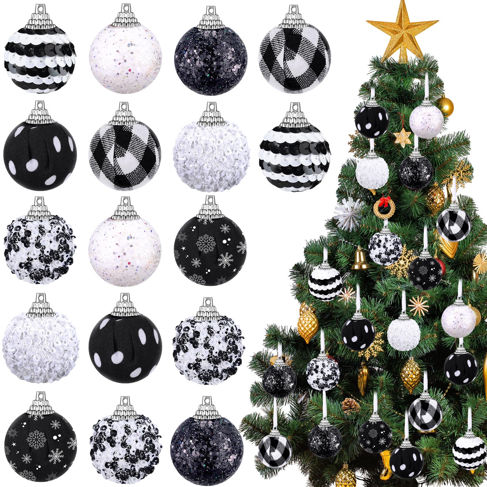 Boules 6cm Avec Cordon Relaxdays Lot De 50 Sur Le Thème Du Renne, En Plastique, Diamètre De Chaque : 6 Cm, Rouge Et Blanc - Maison Boules De Noël