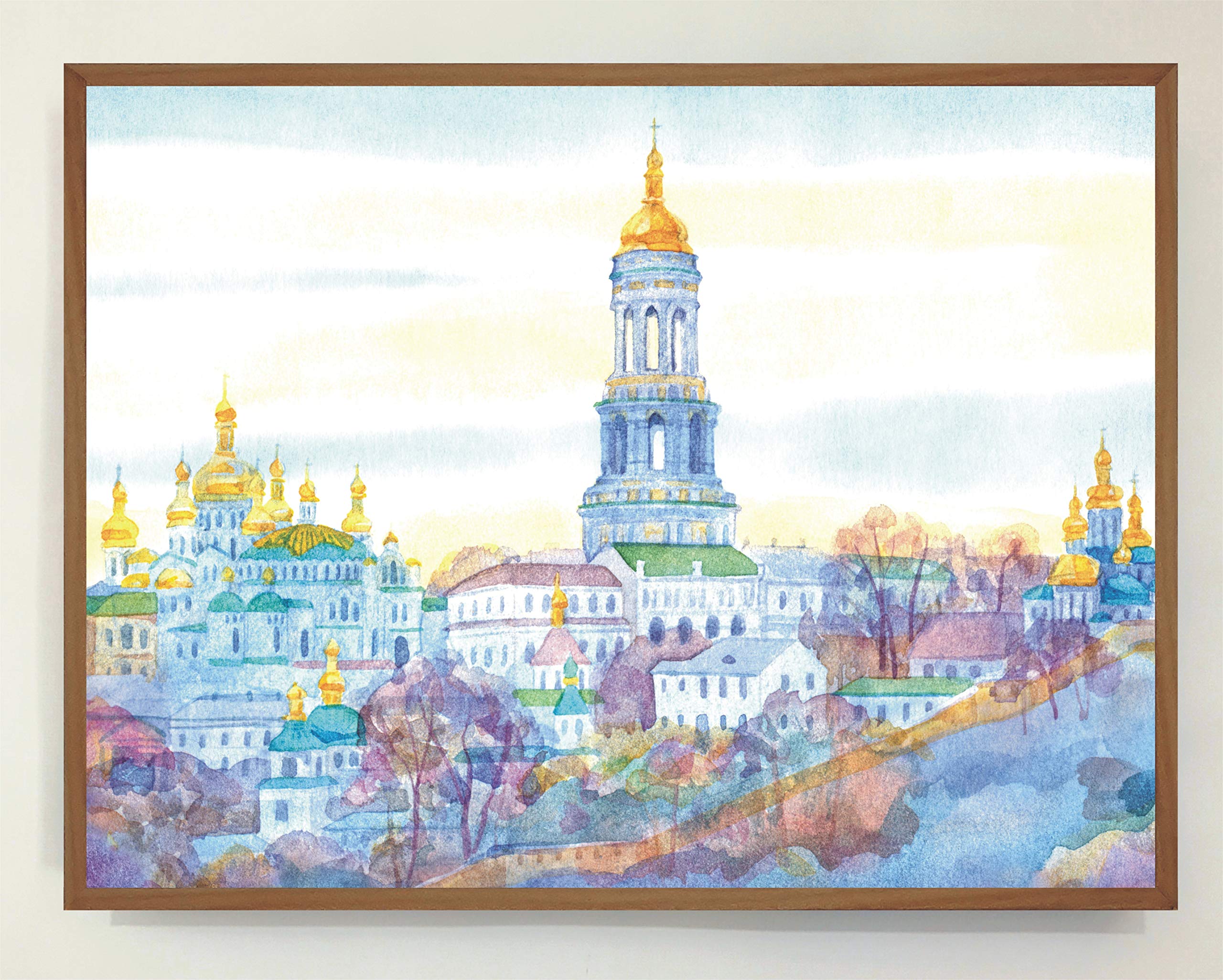 Cartel Vintage Iluminado con Luz Leds Kiev