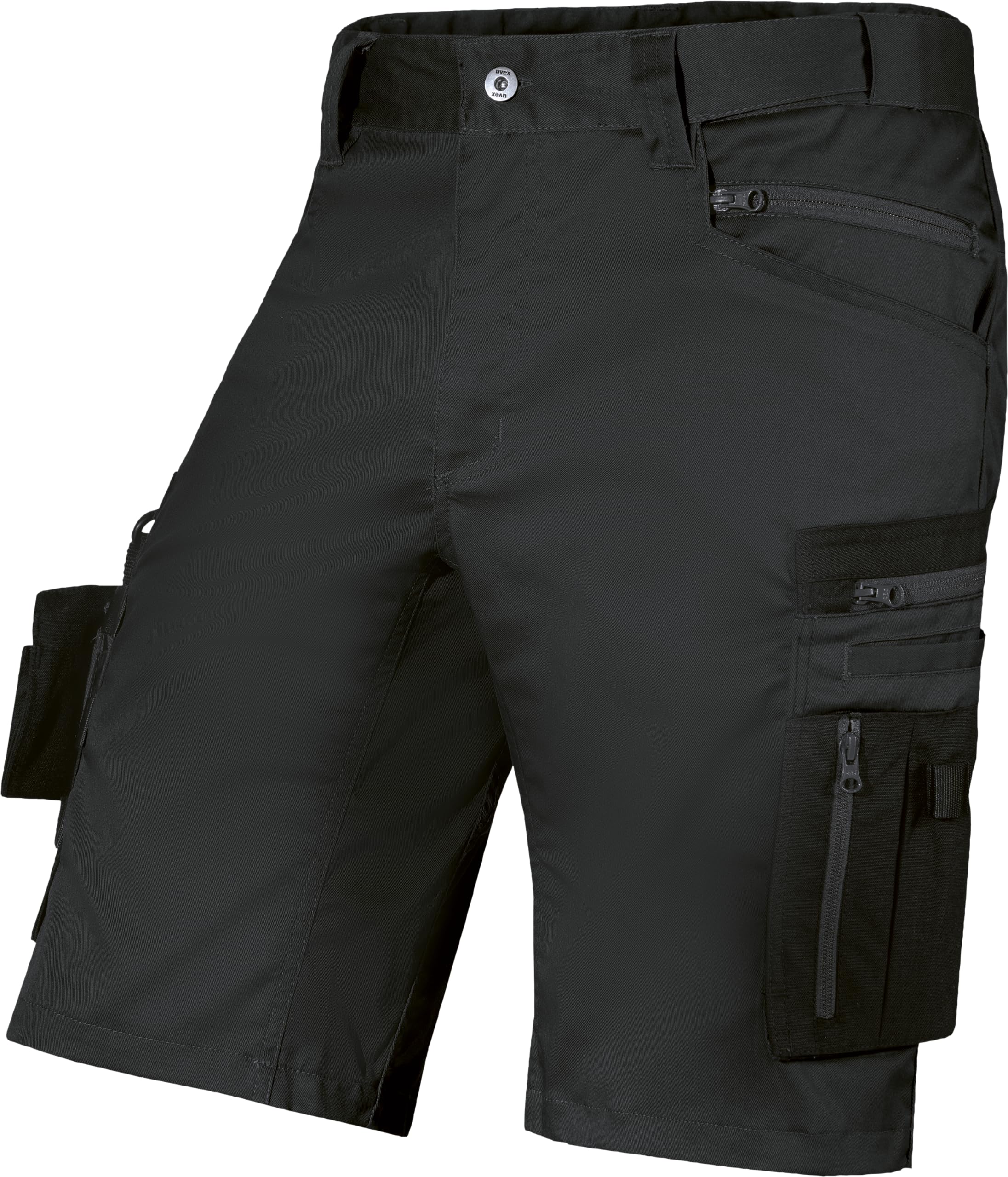 Uvex echor Arbeitsshorts - Kurze Premium Arbeitshose - Herren-Cargohose - Stretch-Bund, leicht, elastisch & viel Stauraum