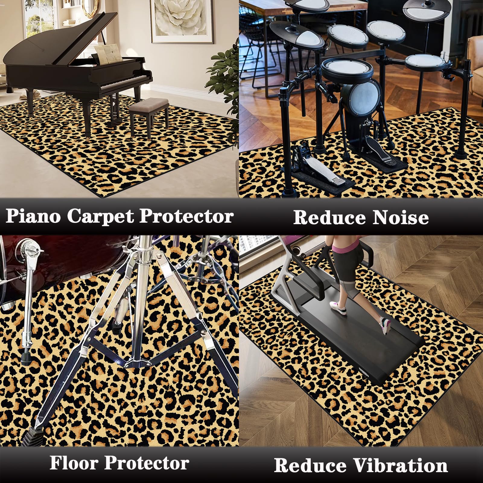 Dywaniki wodne Dźwiękoszczelny dywan bębnowy 140 x 120 cm mata do perkusyjnego perkusyjnego profesjonalnego jazzu do bębna bębna akustycznego bębna i innych instrumentów