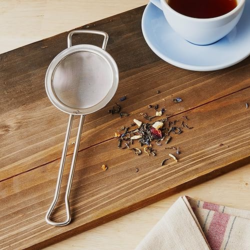 Miniatura 4 de Küchenprofi Colador clásico de malla fina de acero inoxidable de 3 pulgadas, metálico