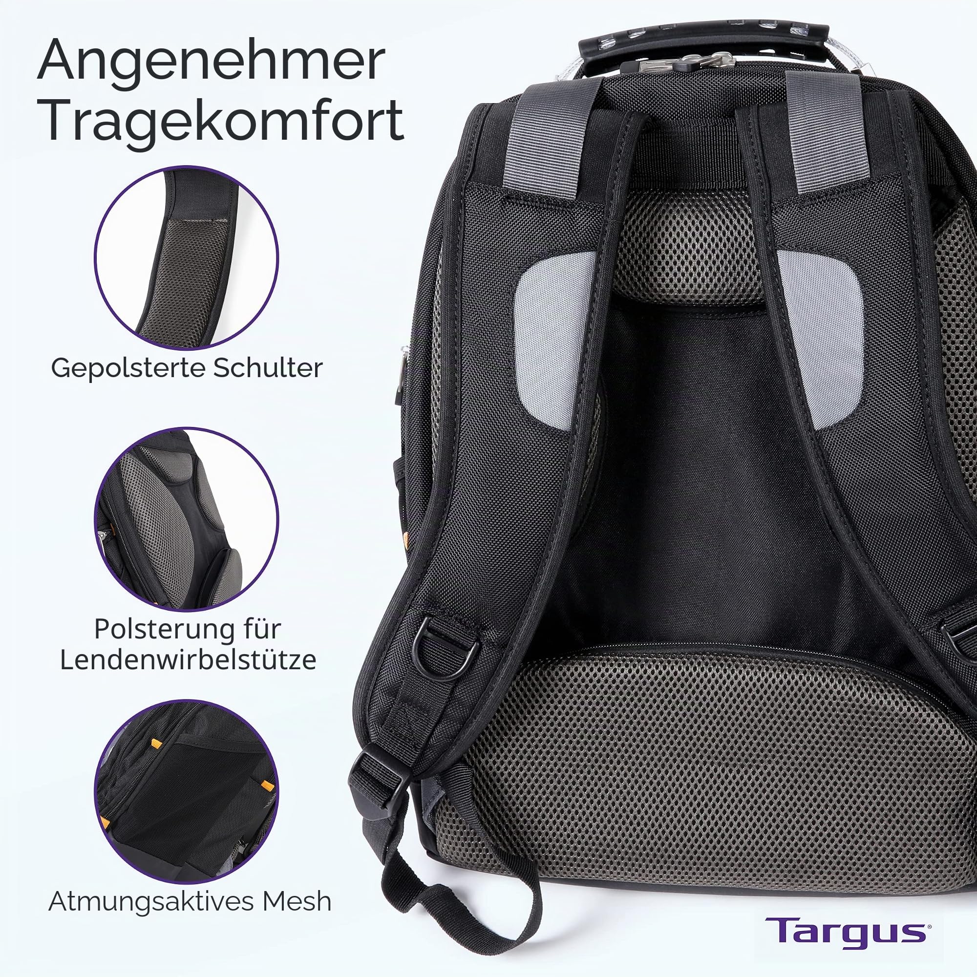 Targus DrifterTrek Backpack with USB Power Pass-Thru Port