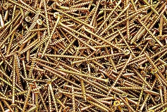 1200 Phillips Bugle Head 8 x 2-1/2 Coarse Drywall Wood Screw - Yellow Zinc