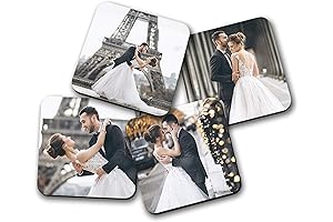 Personalized Photo Collage Coaster Set: Capture Smiles with Your Cherished Pictures