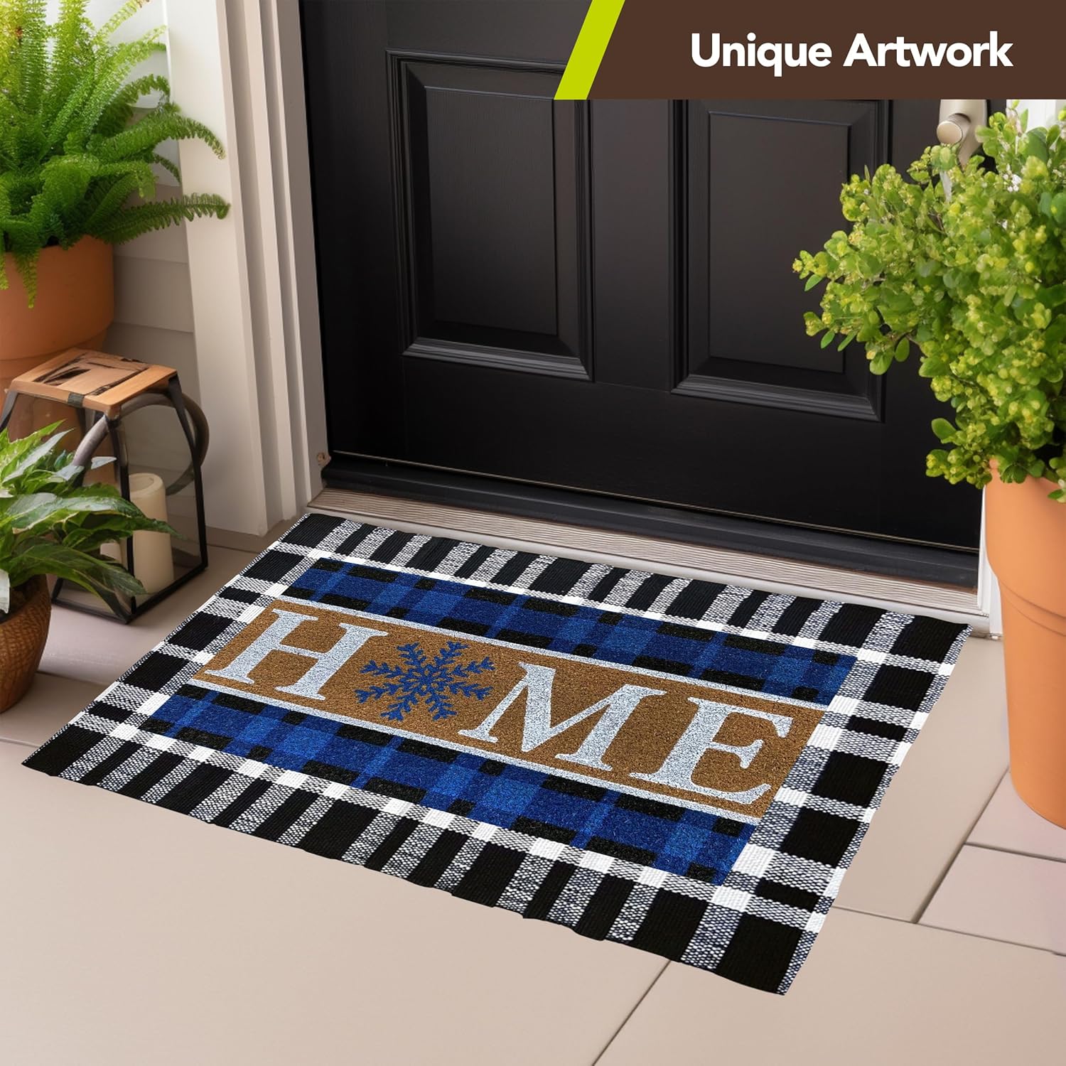 Briarwood Lane Snowflake Home Coir Doormat 18 x 30