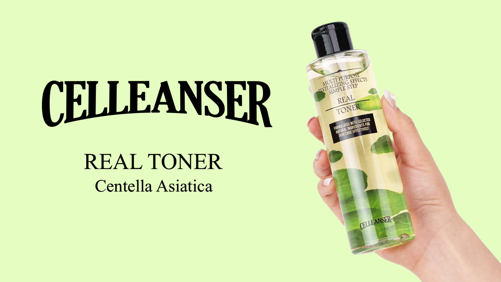Celleanser Real Toner Centella Asiatica on Amazon Live