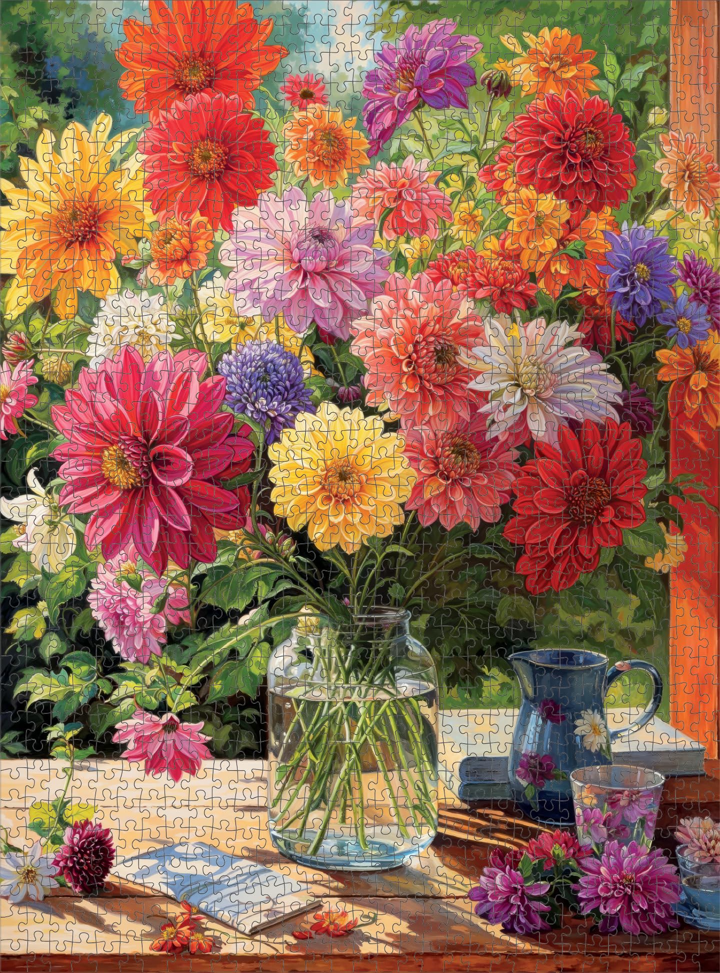 1000 Teile Puzzle „Bunte Seeigel“ – Farbenfrohe Collage Für Erwachsene, Entspannend & Herausfordernd | Von Cross & Glory