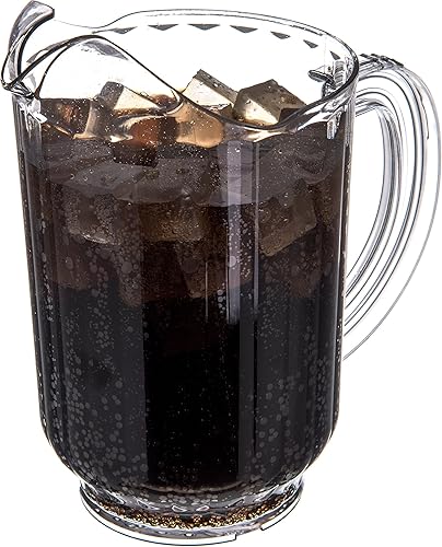 Miniatura 2 de CFS 554607 - Jarra de plástico SAN estilo restaurante, 60 onzas, transparente (paquete de 6)