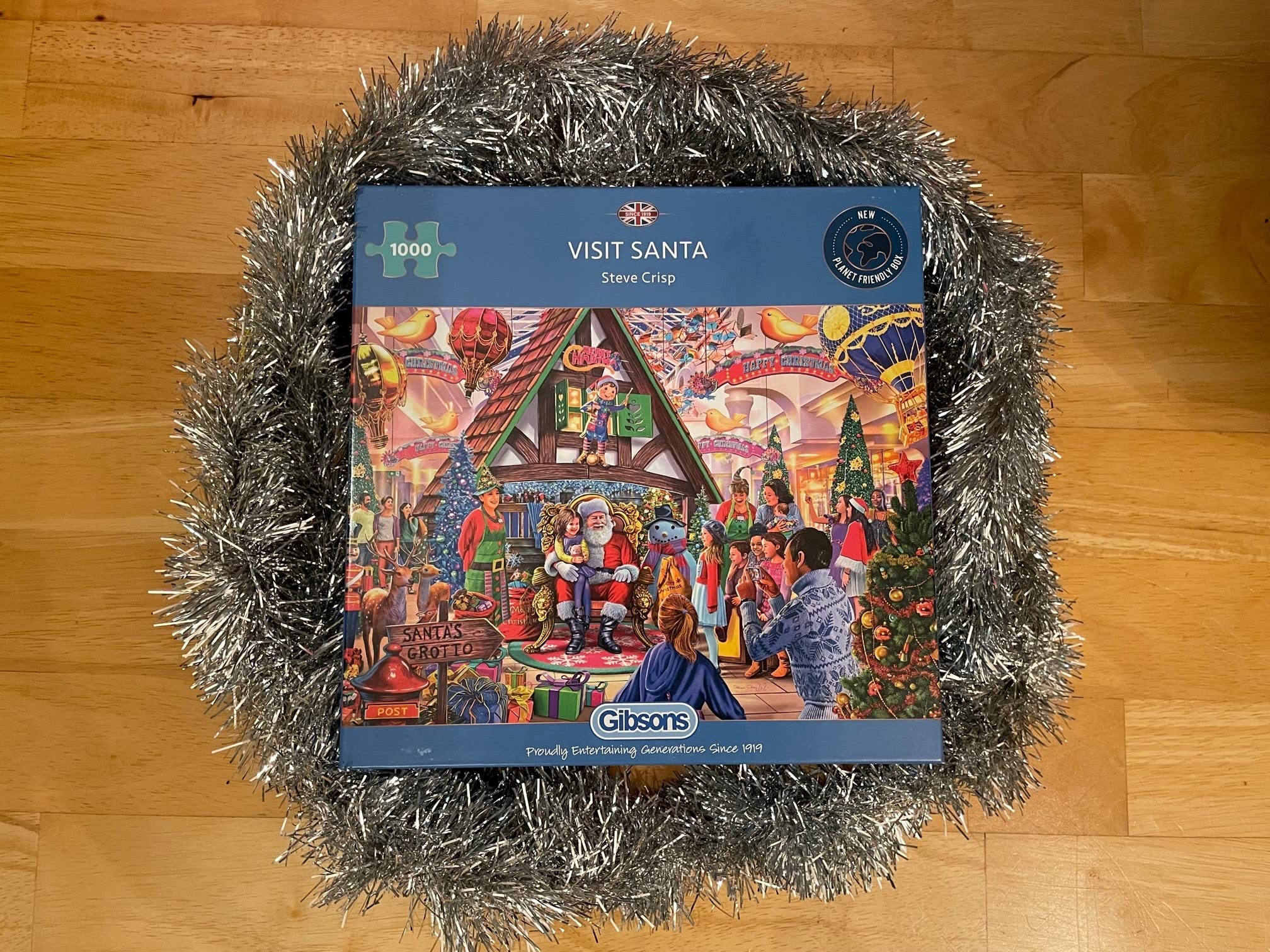 Visit Santa Puzzle de 1000 pièces | Puzzle de Noël | Puzzle durable pour adultes | Planche 100 % recyclée de qualité supérieure | Cadeau idéal pour les adultes | Gibsons Games