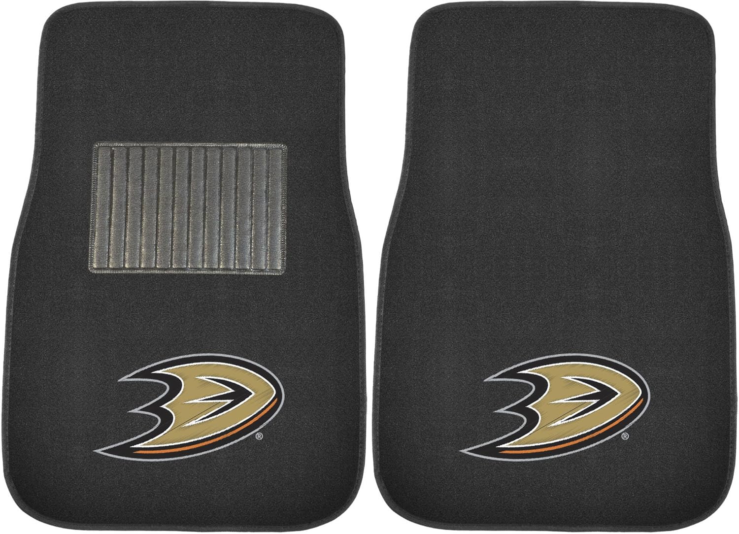 FANMATS NHL Unisex-Adult 2-Piece Embroidered Team Logo Car Mat Set