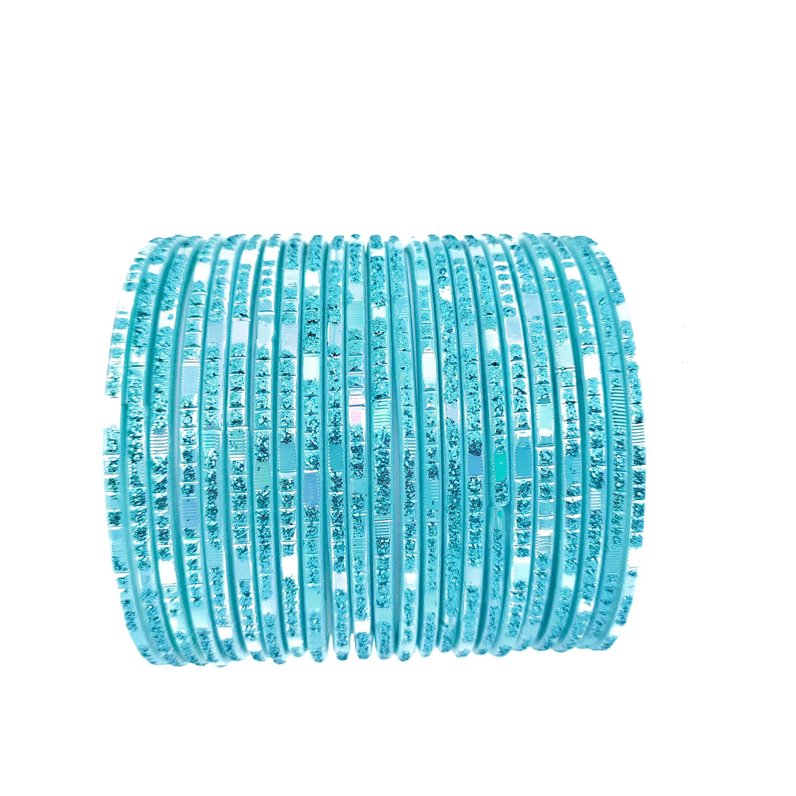 ONFLOW On0B Multi Colors Sky-Blue Rainbow Shine Glass Bangle For Girls And Women, Set Of 24 (2.2) (B0B772TPP8) Amazon Price History, Amazon Price Tracker
