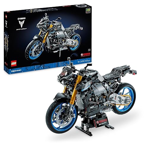Immagine del prodotto LEGO 42159 Technic Yamaha MT-10 SP, Modellino Moto per Adulti da Costruire, Replica di Motocicletta con Motore a 4 Cilindri, Sterzo Funzionante e App AR, Veicolo Regalo per Uomo e Donna