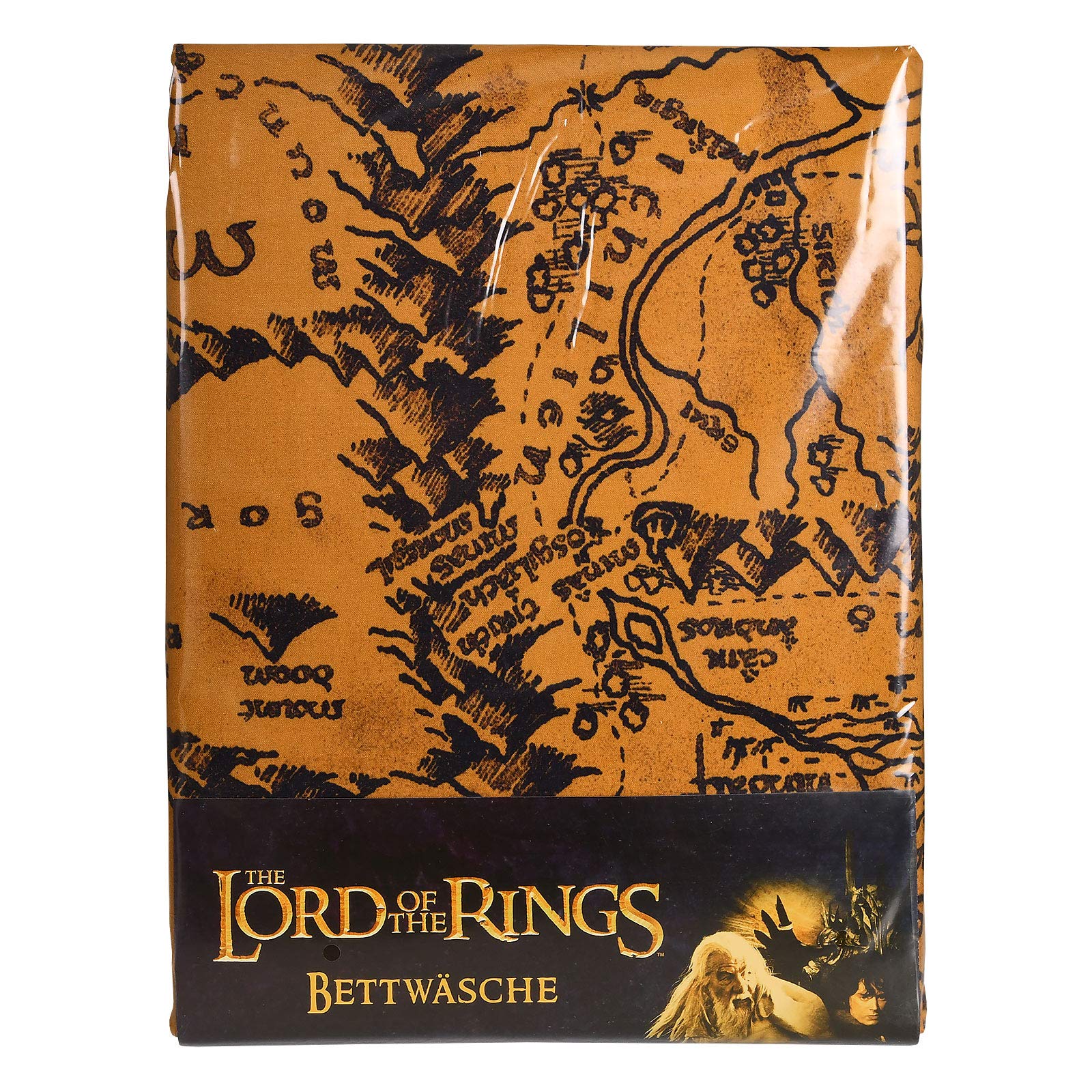 Elbenwald Lord of The Rings Pościel z Motywem Mapy Śródziemia dla Mężczyzn Kobiety Unisex